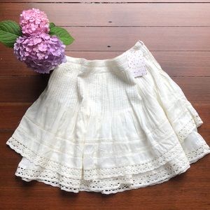 Free People Ivory Skirt